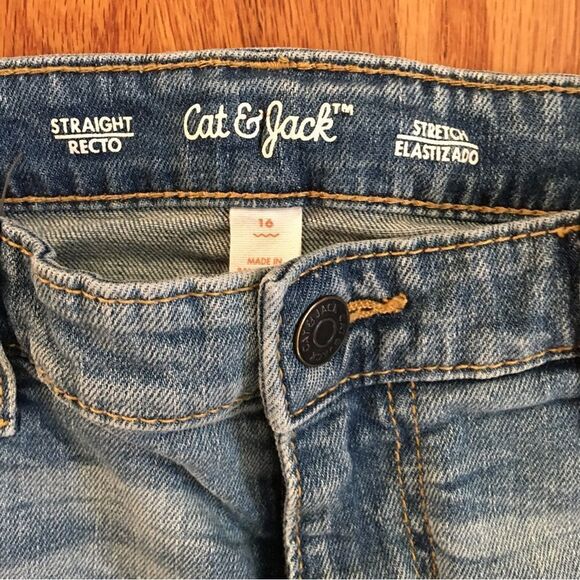 Cat & Jack Straight Jeans | Lot of 2 Pairs | Size 16 - Picture 4 of 7